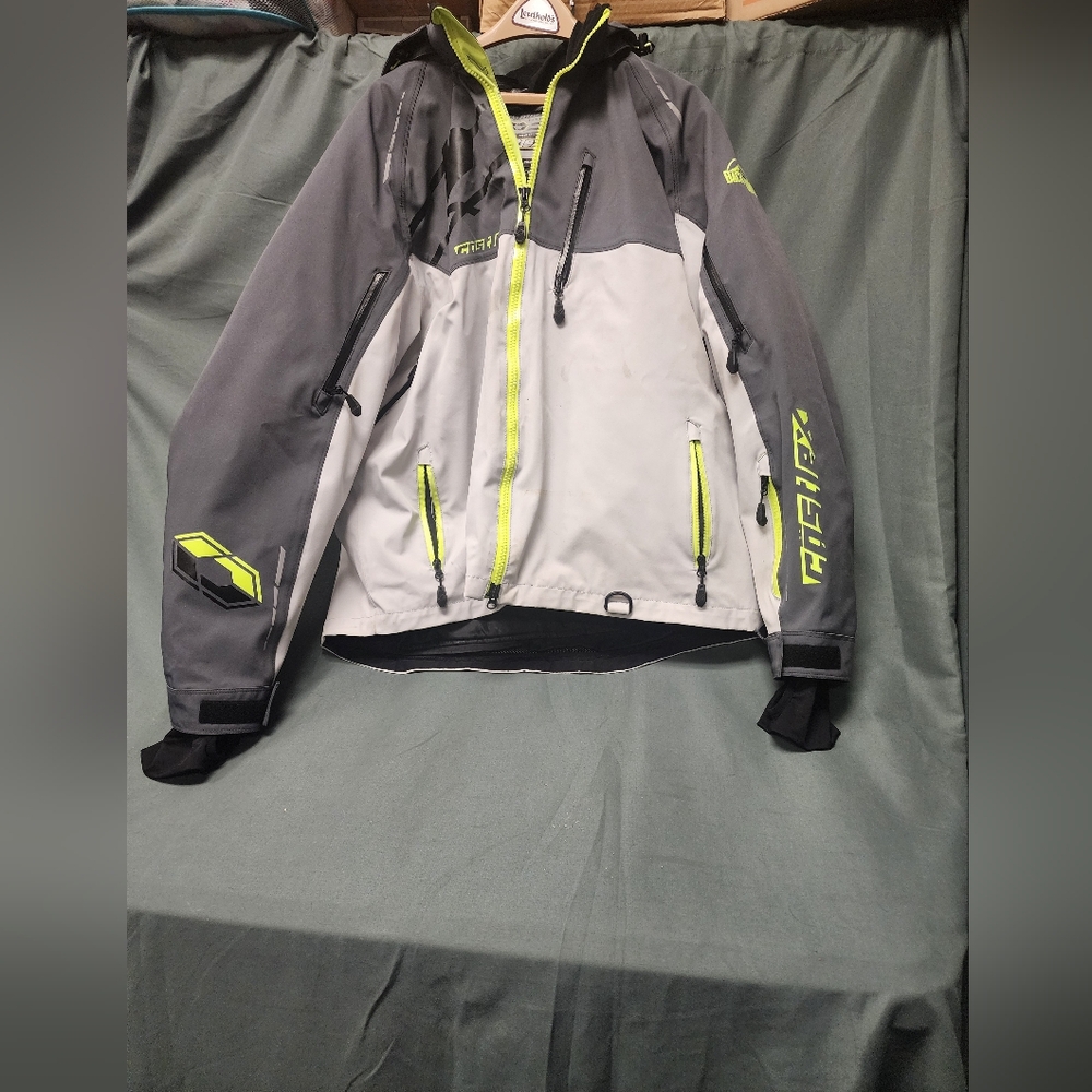 Castle X Charcoal/Silver/Hi-Vis Flex Jacket, Size men's XXL